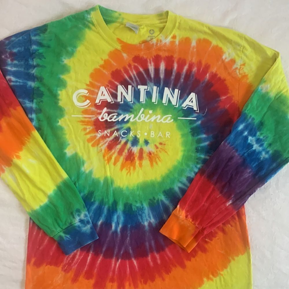 TShirt Tie Dyed Long Sleeve Cotton Size L Cantina